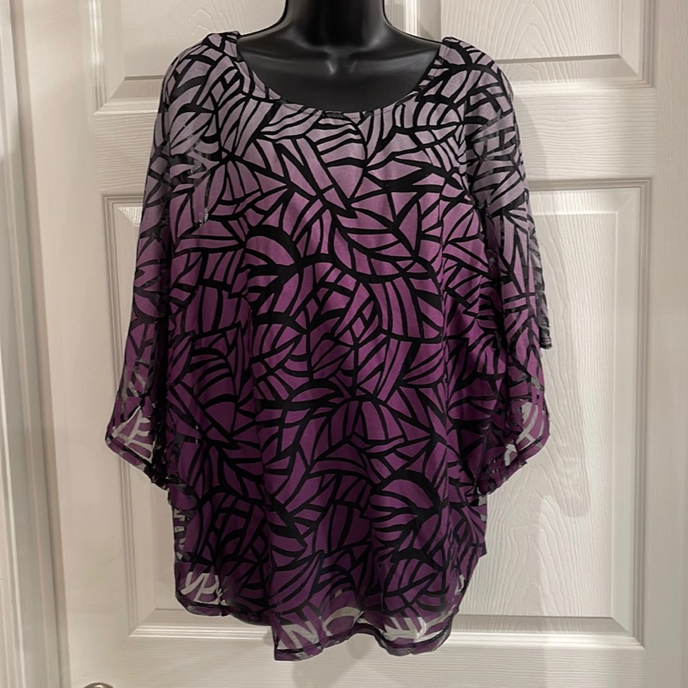 Black and purple top